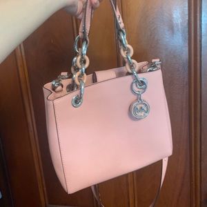 MICHAEL MICHAEL KORS Cynthia Small Leather Satchel